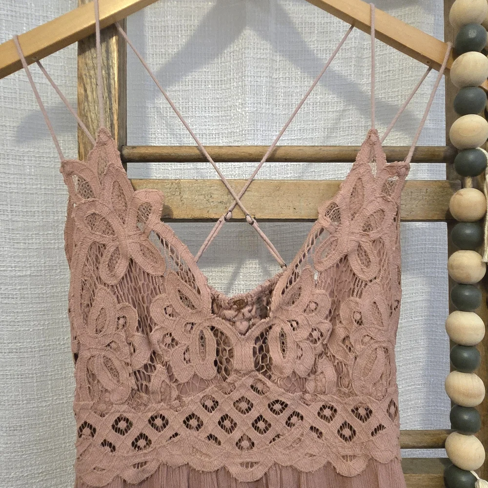Free People Dusty Rose Mini Dress